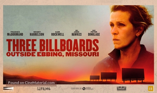 Three Billboards Outside Ebbing, Missouri - Danish Movie Poster