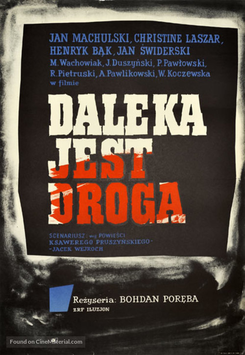 Daleka jest droga - Polish Movie Poster