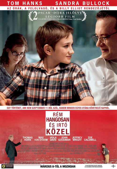 Extremely Loud &amp; Incredibly Close - Hungarian Movie Poster