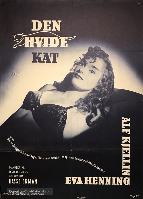 Den vita katten - Danish Movie Poster