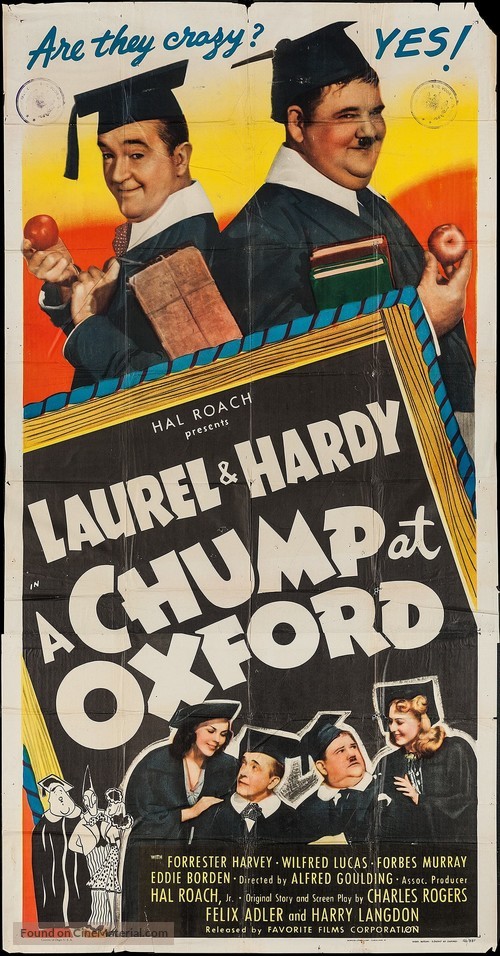 A Chump at Oxford - Movie Poster
