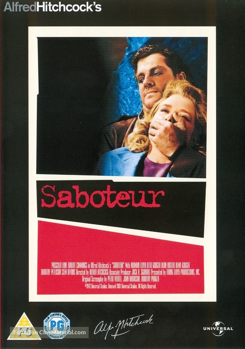 Saboteur - British DVD movie cover
