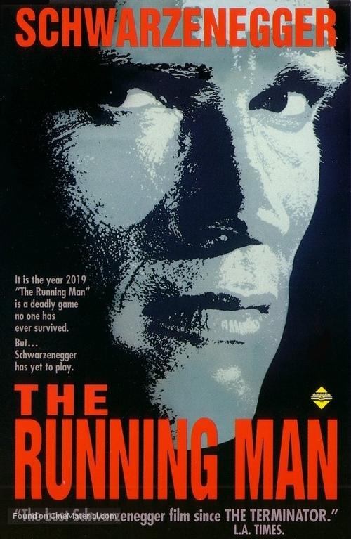 The Running Man - Australian VHS movie cover