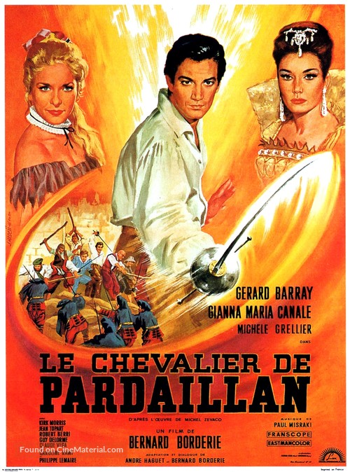 Le chevalier de Pardaillan - French Movie Poster