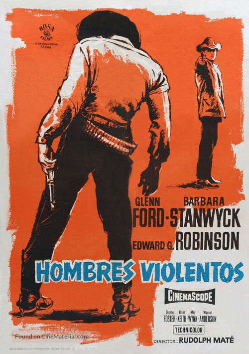 The Violent Men - Spanish Movie Poster