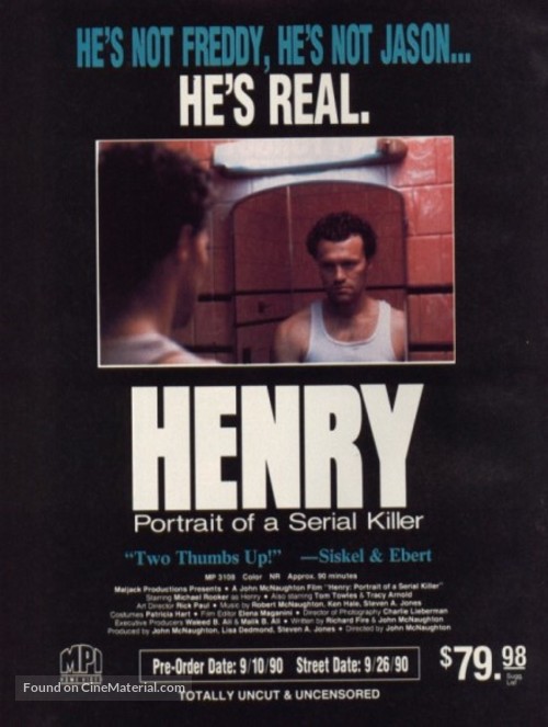 Henry: Portrait of a Serial Killer - Movie Poster