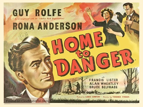 Home to Danger - British Movie Poster