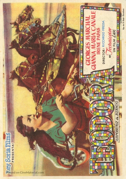 Teodora, imperatrice di Bisanzio - Spanish Movie Poster