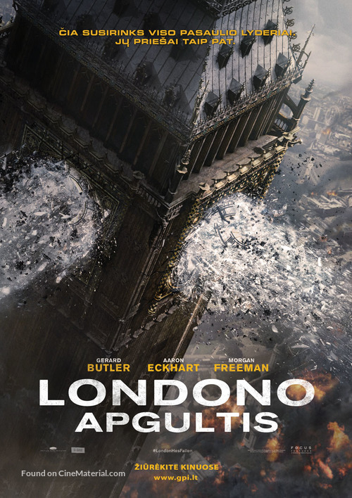 London Has Fallen - Lithuanian Movie Poster