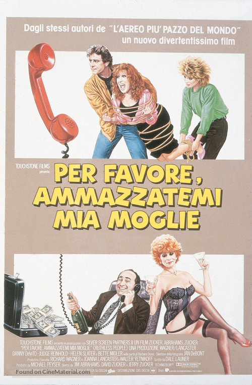 Ruthless People - Italian Movie Poster