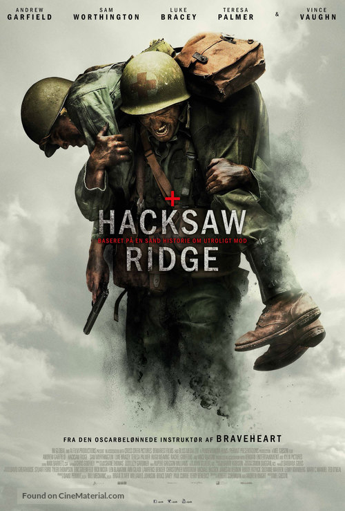 Hacksaw Ridge - Danish Movie Poster