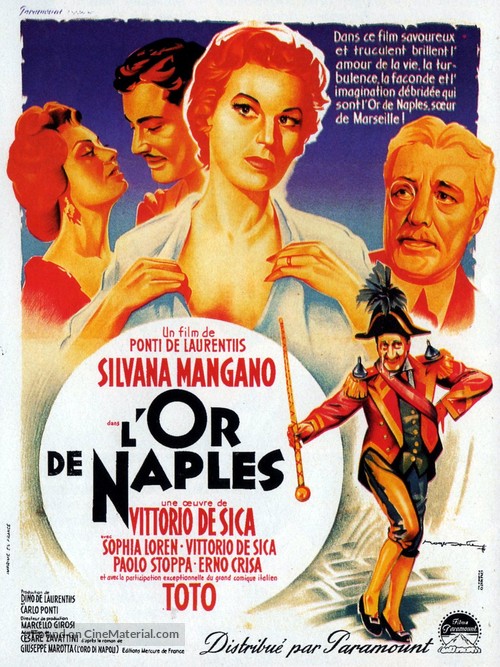 L&#039;oro di Napoli - French Movie Poster
