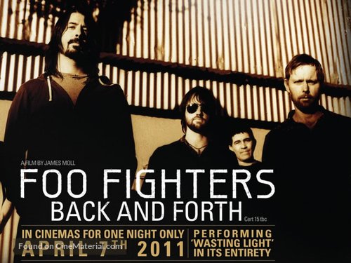 Foo Fighters: Back and Forth - British Movie Poster