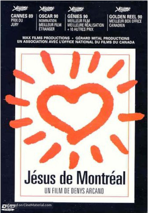 J&eacute;sus de Montr&eacute;al - French DVD movie cover