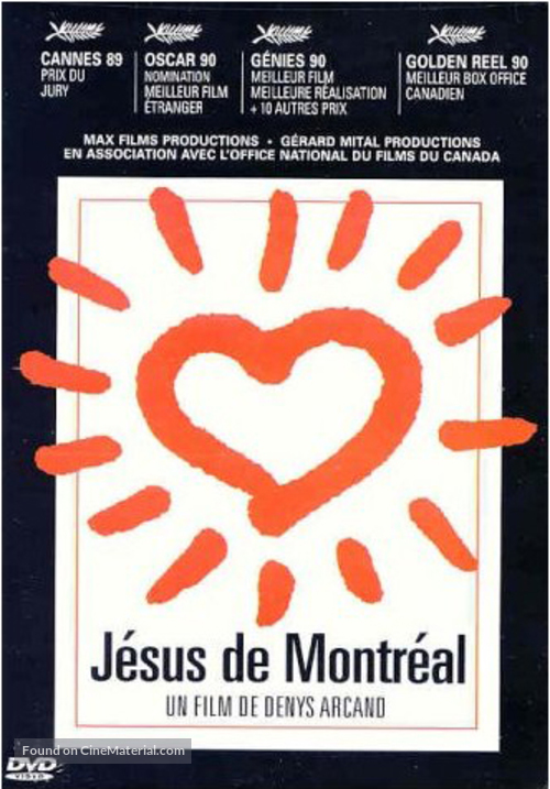 J&eacute;sus de Montr&eacute;al - French DVD movie cover