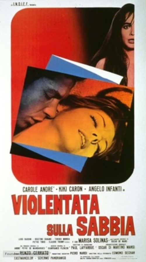 Violentata sulla sabbia - Italian Movie Poster