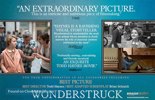 Wonderstruck - For your consideration movie poster