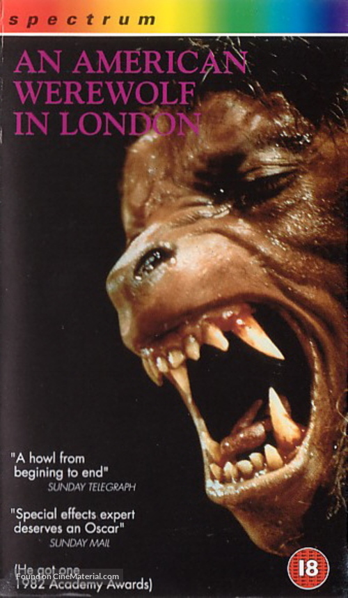 An American Werewolf in London - British VHS movie cover