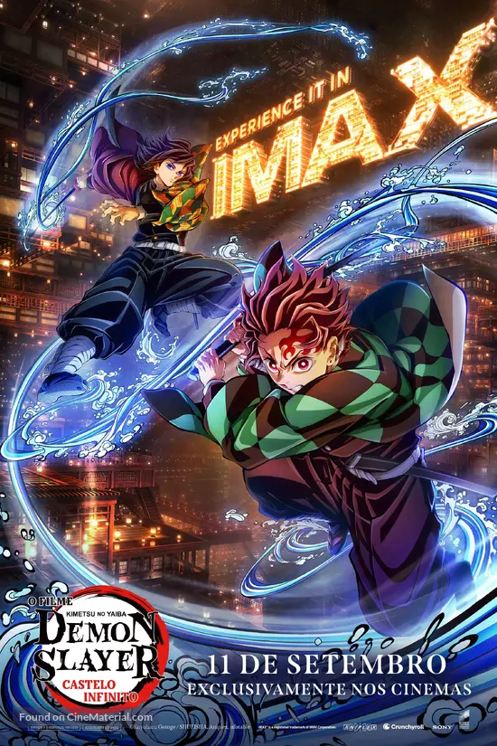 Gekij&ocirc;-ban Kimetsu no Yaiba Mugen J&ocirc;-hen - Brazilian Movie Poster