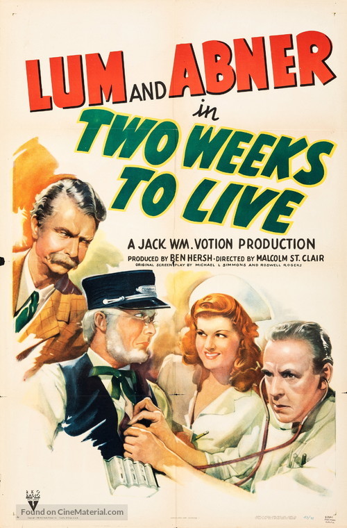 Two Weeks to Live - Movie Poster