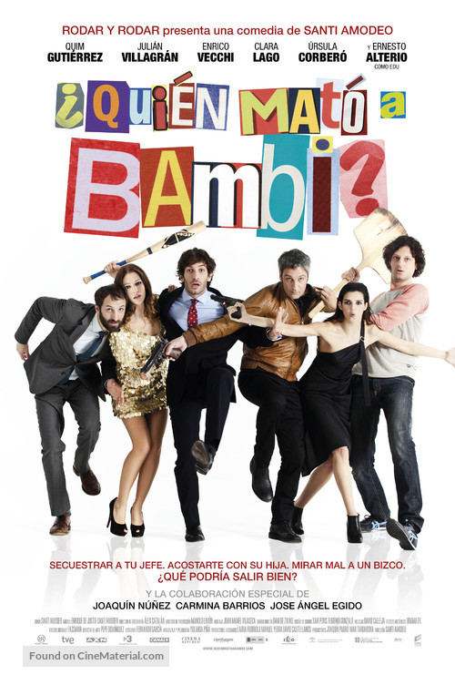 &iquest;Qui&eacute;n mat&oacute; a Bambi? - Spanish Movie Poster