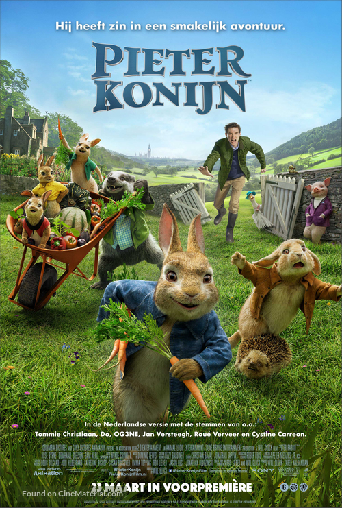 Peter Rabbit - Dutch Movie Poster