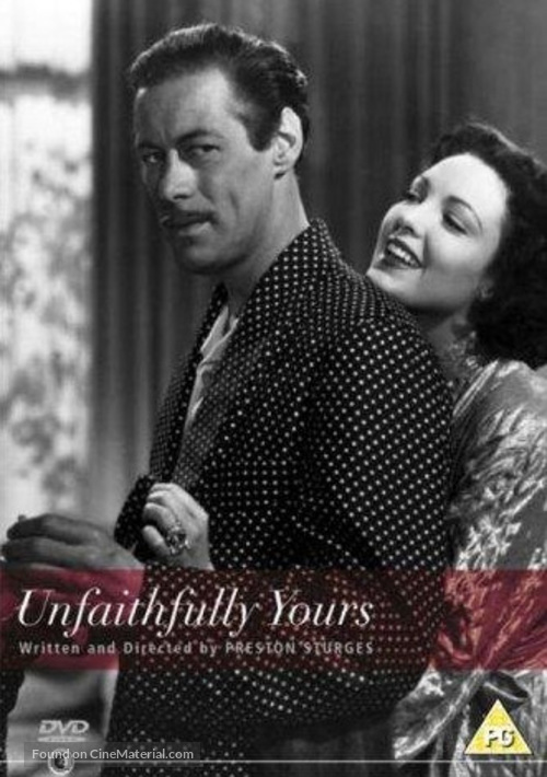 Unfaithfully Yours - British DVD movie cover