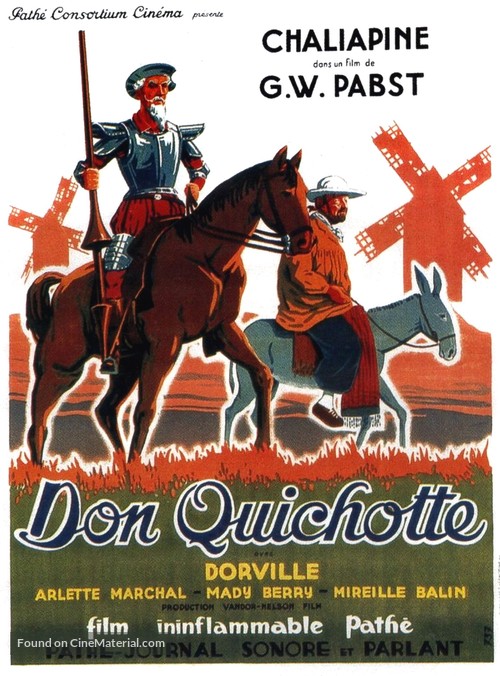 Don Quichotte - French Movie Poster