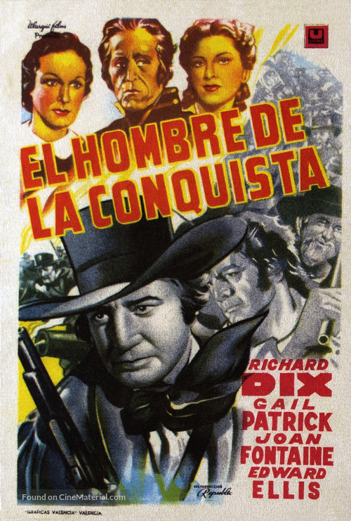 Man of Conquest - Spanish Movie Poster