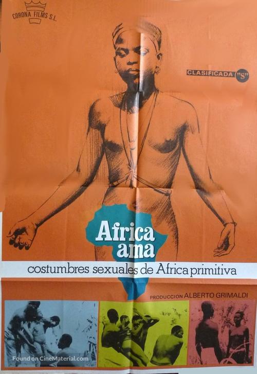 Africa ama - Spanish Movie Poster