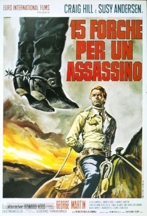 Quindici forche per un assassino - Italian Movie Poster