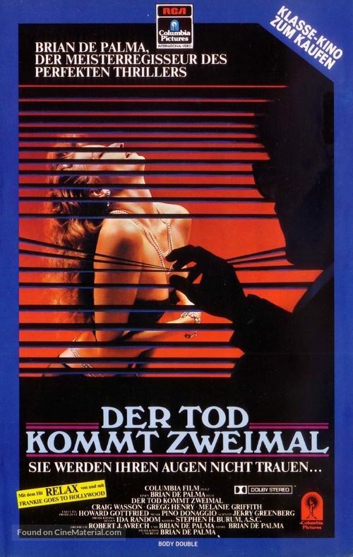 Body Double - German VHS movie cover