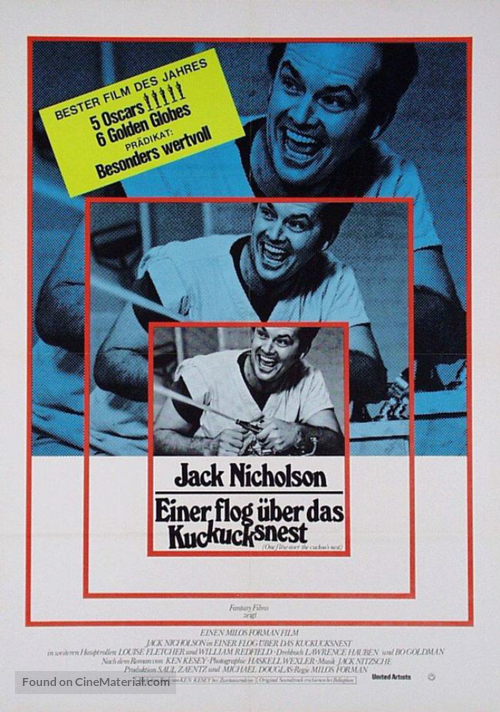 One Flew Over the Cuckoo&#039;s Nest - German Movie Poster