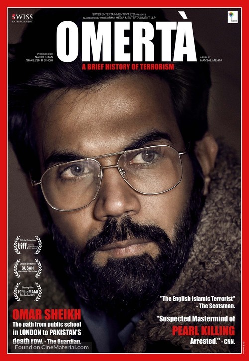Omerta - Indian Movie Poster