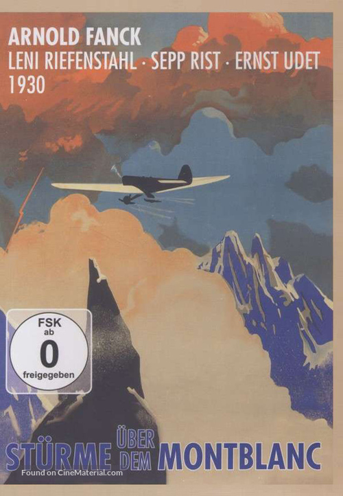 St&uuml;rme &uuml;ber dem Mont Blanc - German DVD movie cover
