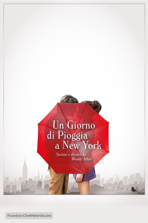 A Rainy Day in New York - Italian Movie Cover