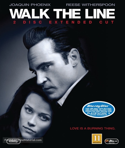 Walk the Line - Danish Blu-Ray movie cover
