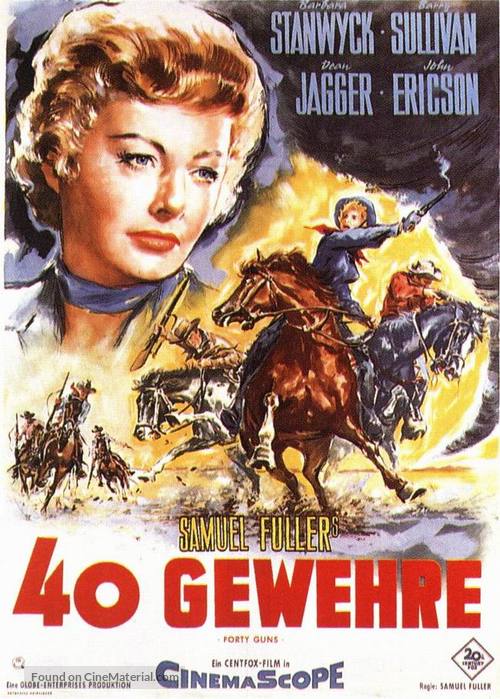Forty Guns - German Movie Poster