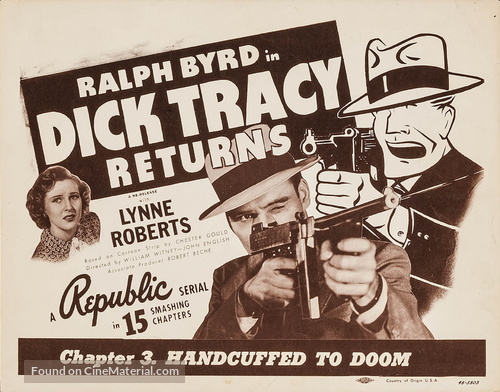 Dick Tracy Returns - Re-release movie poster