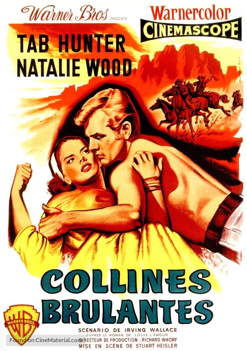 The Burning Hills - French Movie Poster