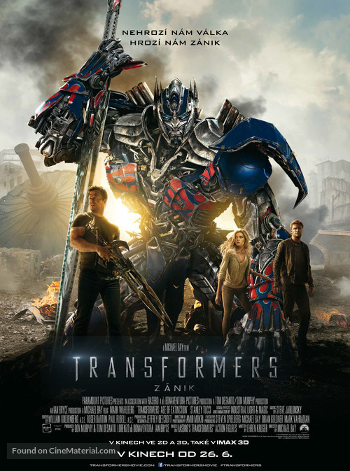 Transformers: Age of Extinction - Czech Movie Poster