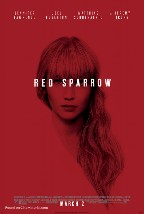 Red Sparrow - Theatrical movie poster