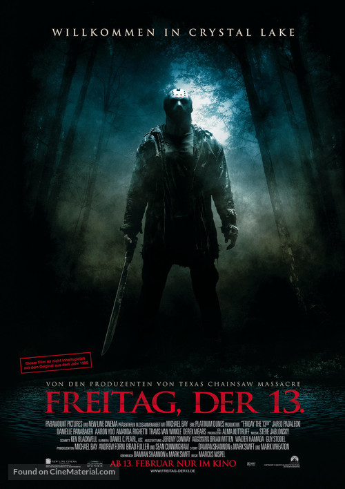 Friday the 13th - German Movie Poster