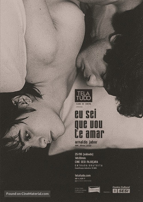 Eu Sei Que Vou Te Amar - Brazilian Movie Poster