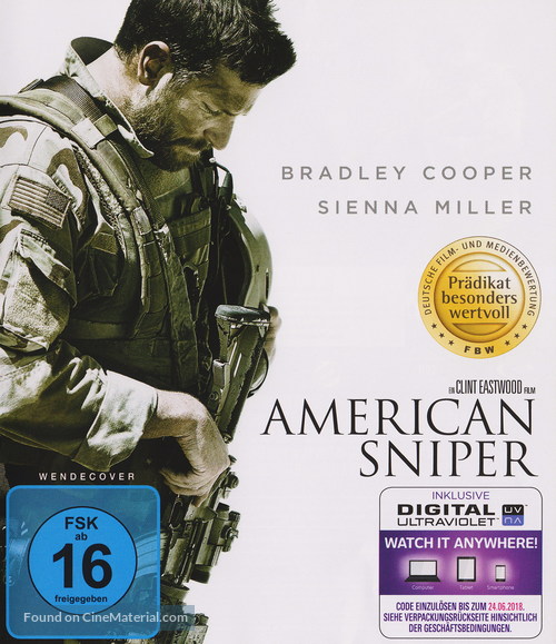 American Sniper - German Blu-Ray movie cover