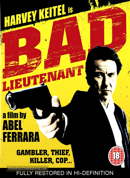 Bad Lieutenant - British Blu-Ray movie cover