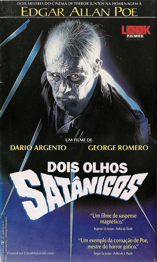 Due occhi diabolici - Brazilian VHS movie cover