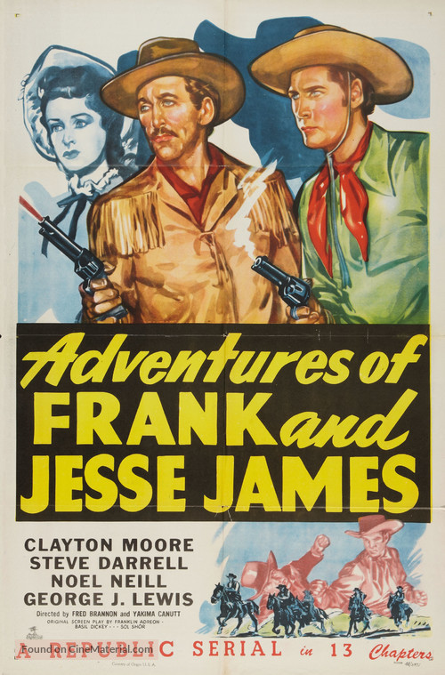 Adventures of Frank and Jesse James - Movie Poster