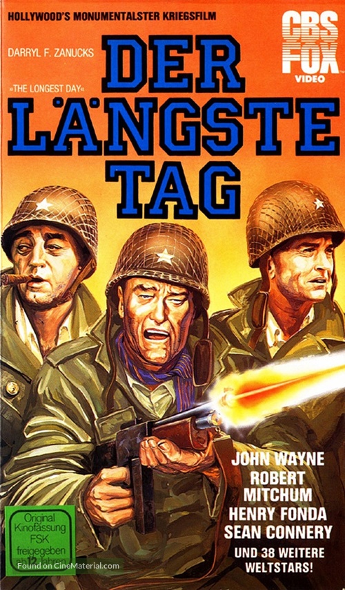 The Longest Day - German VHS movie cover