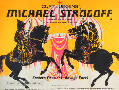 Michel Strogoff - British Movie Poster